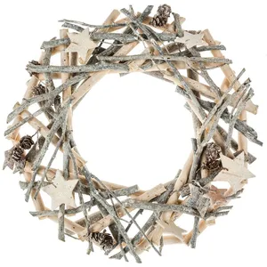 FÉÉRIC LIGHTS AND CHRISTMAS Couronne de Noël en bois et branches - pas cher