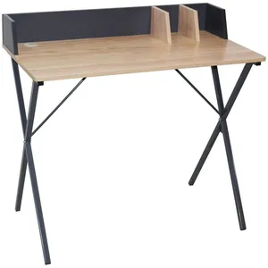 Comparateur de prix : Bureau Industriel Brice - L. 90 X L. 84 Cm - Gris