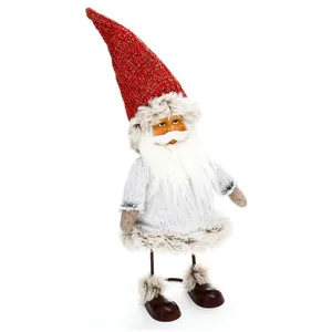JJA Atmosphera Décoration de Noël Comptoir Père Noël - H. 35 cm - Rouge pas cher
