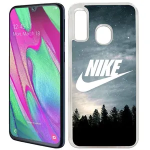 Coque pour Samsung Galaxy A40 - Nike Logo Wood pas cher