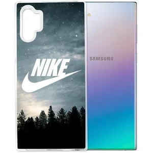 Coque pour Samsung Galaxy Note 10 - Nike Logo Wood pas cher