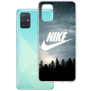 Coque pour Samsung Galaxy A71 - Nike Logo Wood pas cher
