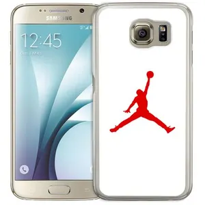 Coque pour Samsung Galaxy S4 jordan basketball logo blanc pas cher