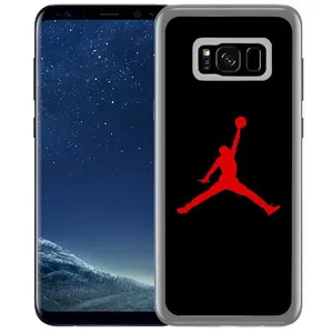 Coque pour Samsung Galaxy S8 jordan basketball logo noir pas cher