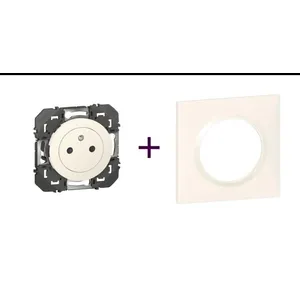 Legrand Pack Dooxie 2P+T + Plaque 1P Blanc pas cher