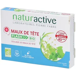 Naturactive Maux de Tete Flash Bio 14 gelules pas cher