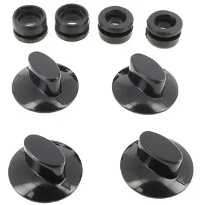 Baumatic Bouton noir 12h par 4 - table de cuisson pas cher