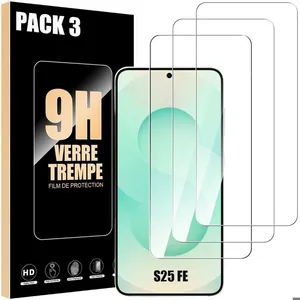 Pack-3 Verre Trempé pour Samsung Galaxy S25 FE - BOOLING - Verre de Pr... pas cher