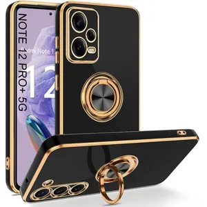 E.F.CONNECTION Coque Anneau pour Xiaomi Redmi Note 12 Pro Plus 5G Noir Antichoc Ultra Slim Anti-RayureVendu parcdiscount