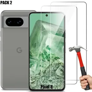 E.F.CONNECTION [2 pièces] Verre Trempé pour Google Pixel 8, Protection d'Ecran Transparent 9H Antichoc pas cher