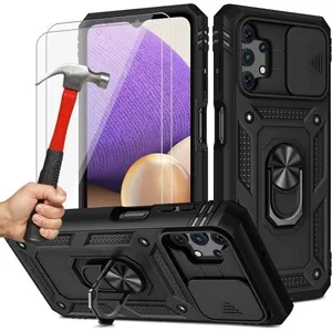 Coque de Protection - PROSHOP - pour Samsung A32 5G - Verre trempé - Antichoc - Noir pas cher