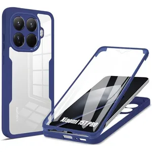 E.F.CONNECTION Coque pour Xiaomi Redmi 15C 4G/5G Protection 360 Rigide Bordure Renforcée Intégrale Solide - Bleu Marine pas cher