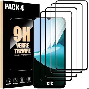 Verre Trempé - E.F.Connection - Xiaomi Redmi 15C/5G - 4 Pièces - Résis... pas cher