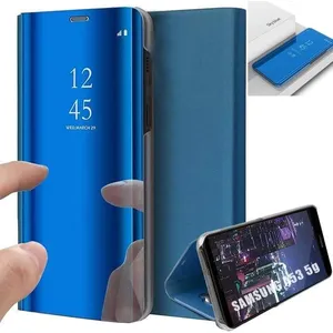 Coque de protection rigide pour Samsung Galaxy A53 5G - BOOLING - Clear View Bleu - Fenêtre translucide avant pas cher