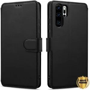 E.F.CONNECTION Coque pour Huawei P30 Pro (6.47") Sous Forme Porte Feuille Pratique Rabat Magnétique NoirVendu parcdiscount
