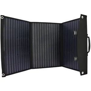EZA Panneau Solaire Portable Pliable 60W Cellules Monocristallines Sor... pas cher