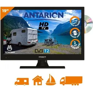 Téléviseur LED 19" ANTARION avec DVD Intégré - Camping Car 12V pas cher