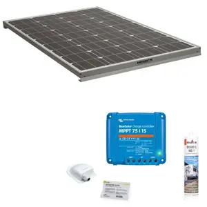 Pack ANTARION Panneau solaire 140W camping car + kit de pose solaire avec régulateur de charge VICTR