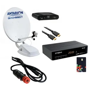 Pack ANTARION Parabole Automatique Camping-car + STRONG Décodeur + HDS... pas cher
