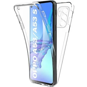 Coque Oppo A53 / A53s 2020,AURSTORE Housse Etui Pochette 360 Degré,Protection intégrale Avant + Arrière en Rigide pas cher