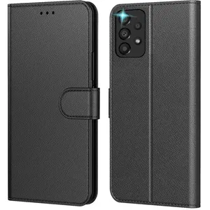 Coque pour Samsung Galaxy A33 5G Noir Étui Protection Housse Premium en Cuir PU, Porte feuille fermeture magnétique AURSTORE pas cher