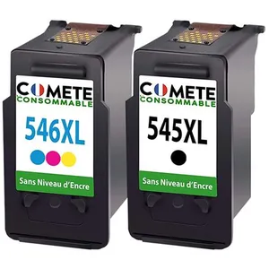 COMETE - 545XL/546XL - 2 Cartouches d'encre Compatibles avec Canon - Sans puces - Marque françaiseVendu parfnac-be