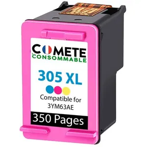 COMETE - 305XL - 1 Cartouche d'encre Compatible avec HP 305 ou 305XL - Couleur - Marque françaiseVendu parfnac-be