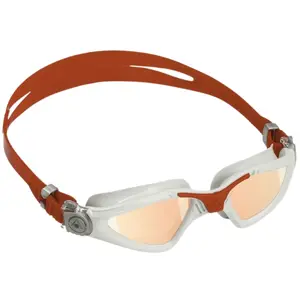 Aquasphere Kayenne - Zwembril - Volwassenen - Iridescent Titanium Mirrored Lens - Grijs/Rood pas cher