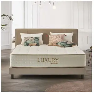NATURALEX Matelas 160x200 cm - Luxury - Matelas Ressorts Ensachés Hybrid, Mousse mémoire HR, Blue Latex, Ferme, Réversible, Très épais 30 cm pas cher