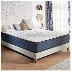 NATURALEX Matelas 140x200 cm - Perfect Sleep - Matelas Ressorts Ensachés Hybrid, Mousse mémoire HR, Blue Latex, Mi-Ferme, Très épais 30 cm pas cher