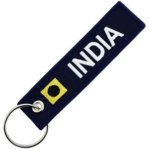 CLJ - Porte-clés - India - Bleu Marine - Nautique - Maritime pas cher