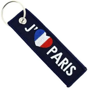 CLJ - Porte-clés - Jaime Paris - Bleu Marine - Villes de France - France pas cher