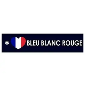 CLJ - Porte-clés - Coeur Bleu Blanc Rouge - Bleu Marine -  -