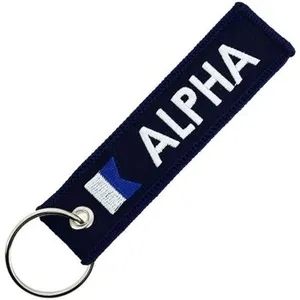 CLJ - Porte-clés - Alpha - Bleu Marine - Nautique - Maritime pas cher