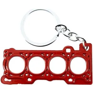 CLJ - Porte-clés - JOINT DE CULASSE SPORT - Rouge - Véhicules - Tuning