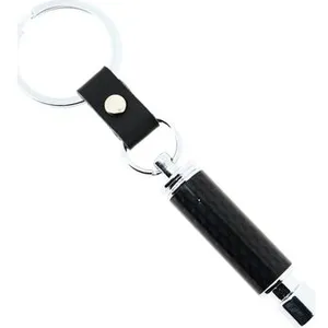 CLJ - Porte-clés - POT DECHAPPEMENT SPORT EN FIBRE DE CARBONE - Gris - Véhicules - Tuning pas cher