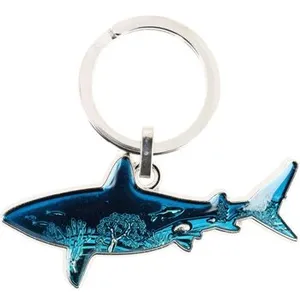 Tony & Paul - Porte-clés - Requin - Animaux - Fantaisie - Fabriqués en France à Saumur par un maître médailleur. pas cher