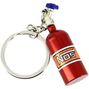 CLJ - Porte-clés - NOS - OXYDE NITREUX - TUNING - Rouge - Véhicules - Tuning pas cher