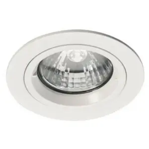 Spot Collerette ronde be better 1/4 tour orientable blanc ø 79 Europole pas cher
