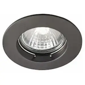 Spot encastrable - rond Europole be better - culot gu10 - noir - fixe - bague Europole 2305 pas cher