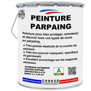 Peinture Parpaing - Pot 20 L   - Codeve Bois - 9010 - Blanc purVendu parcdiscount