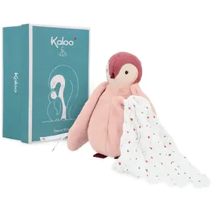 Kaloo Peluche A Bisous Manchot - Rose pas cher