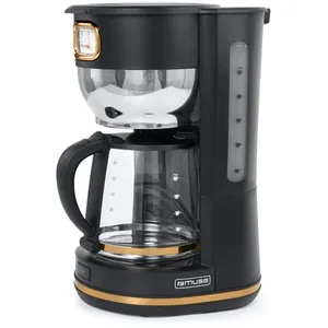 BMI Cafetière Muse MS-220 BC - Porte-filtre - 1000W - réservoir 1.4 L (10 tasses) - Cadrant rétro de maintien de la température pas cher