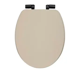 Abattant WC - Onyx Lin - Beige - 49.9x37.5 cm - Frein de chute - Universel pas cher