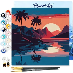 FIGURED'ART Peinture par Numéros - FIGUREDART - Mini 20x20cm - Mer et ... pas cher