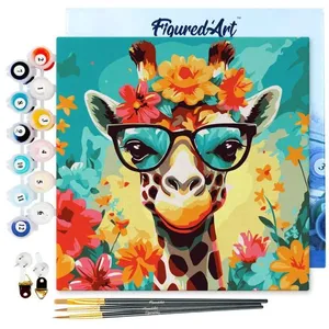 Figured'Art Mini Schilderen op Nummer Volwassenen 20x20cm met lijst Fa...