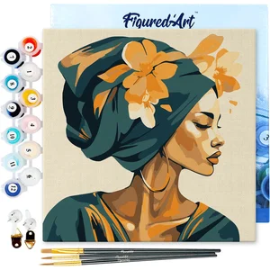 Figured'Art Mini Schilderen op Nummer Volwassenen 20x20cm met lijst Vr...