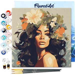 Figured'Art Mini Schilderen op Nummer Volwassenen 20x20cm met lijst Bl...