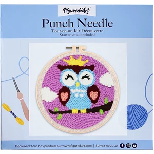 Figured'Art Punch Needle Kit voor Volwassenen en Kinderen - Slaperige ...