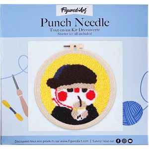 Figured'Art Punch Needle Kit voor Volwassenen en Kinderen - Kitty Van ...